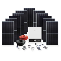 Sistem fotovoltaic trifazat 5 kW, panouri monocristaline 450 W Vendato Solar, invertor Goodwe